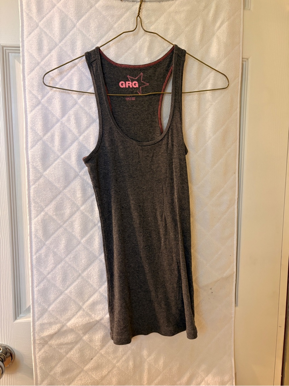 Garage Charcoal Racerback Tank